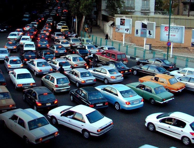 What should we do for car health when renting a car in Iran